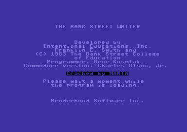 The Bank Street Writer
